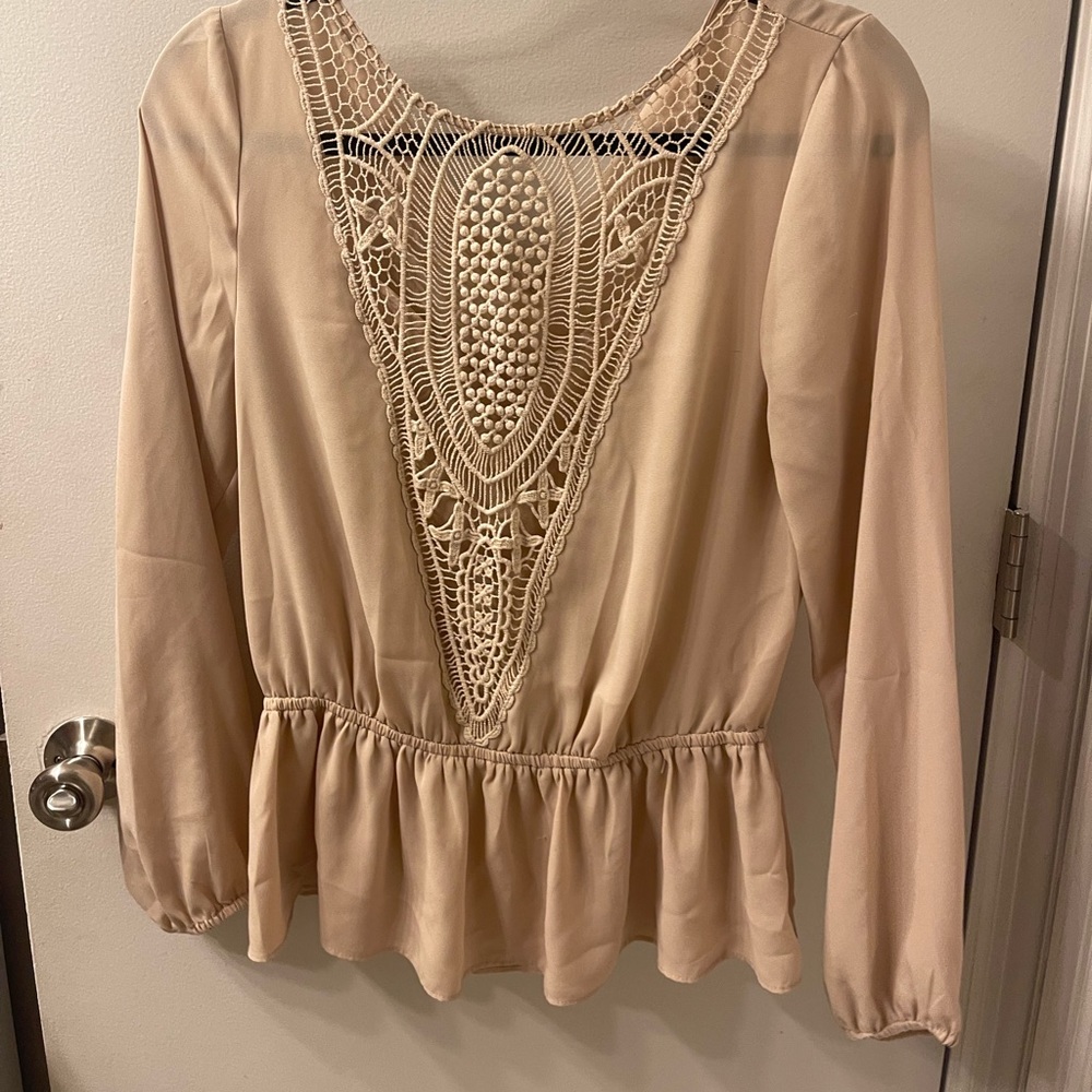 Small, light weight crochet top